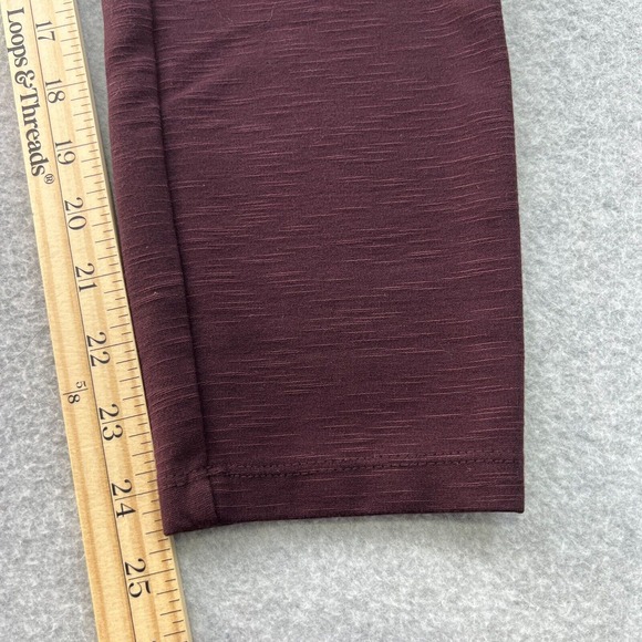 Matty M Leggings Women's Stretch Pants Burgundy Red Stretch Waistband Size XL - Picture 9 of 13